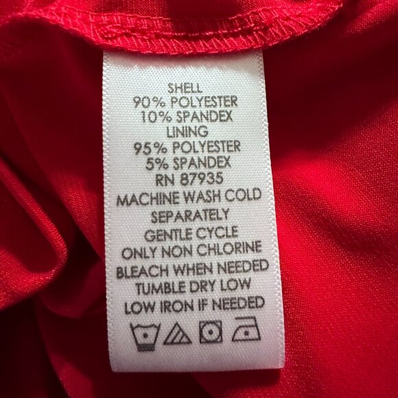 Susan Graver Red Lace Cardigan Jacket and Tank Set Size Small - 3 Piece Set - Picture 9 of 10